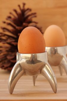 Eggs In Egg Cups Royalty Free Stock Image Eggs In Egg Cups Royalty Free Stock Image