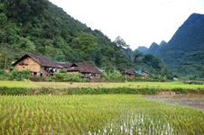Village In The Mountain Stock Image Village In The Mountain Stock Image