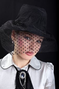 Woman In Hat Royalty Free Stock Photos