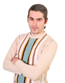Young Handsome Male In Sweater Isolated Royalty Free Stock Photos Young Handsome Male In Sweater Isolated Royalty Free Stock Photos