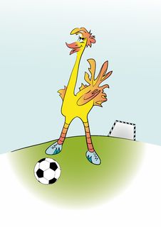 Ostrich Football Player Stock Photography Ostrich Football Player Stock Photography