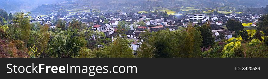 Chinese Village Panorama