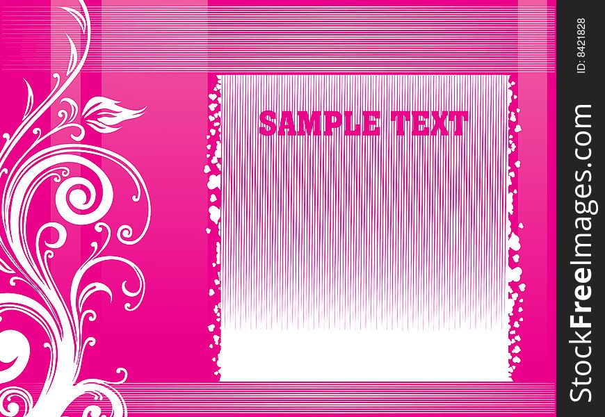 Floral Sample Text Background