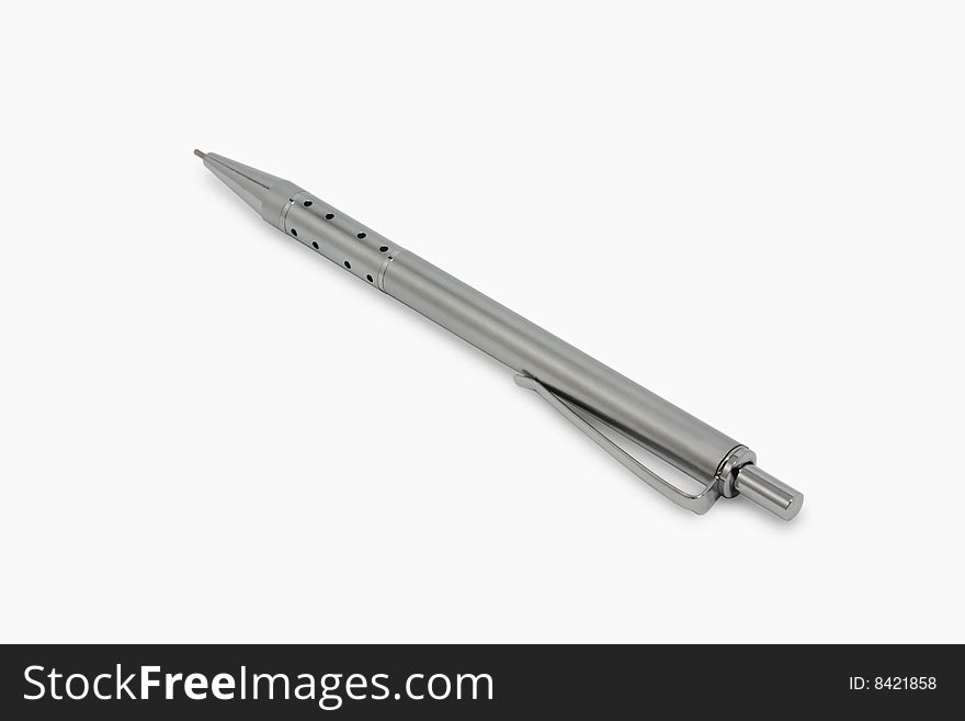 Pen on a white background