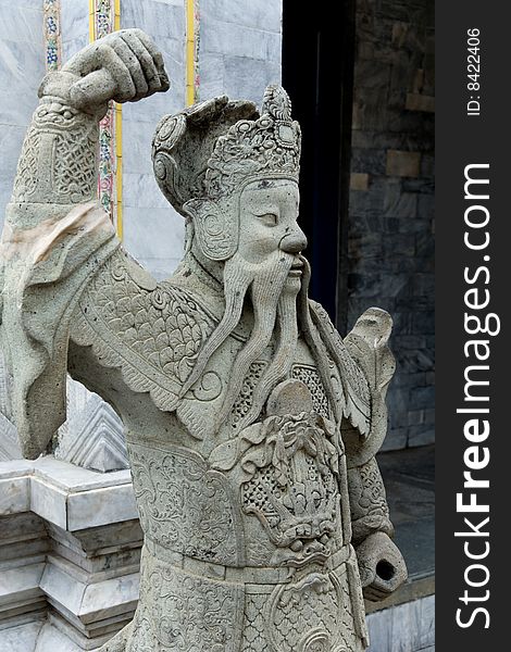 Guardian of a Buddhist temple, Thailand