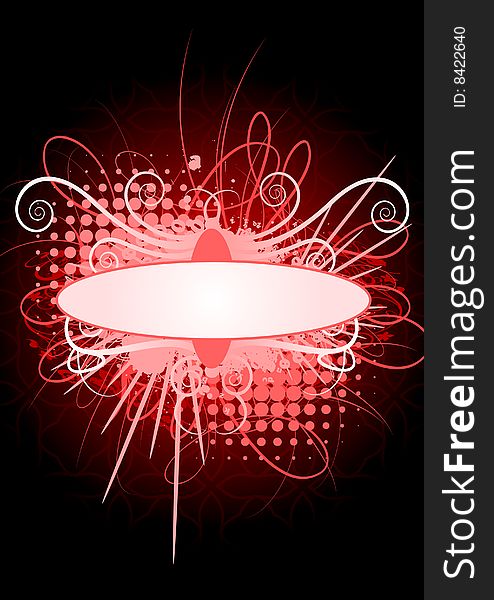 Abstract ornate vector banner for your text. Abstract ornate vector banner for your text