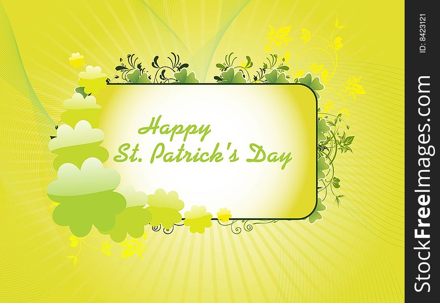 Yellow Color Patrick S Day Background 17 March