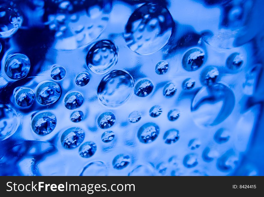 Crystal clear abstract water bubble