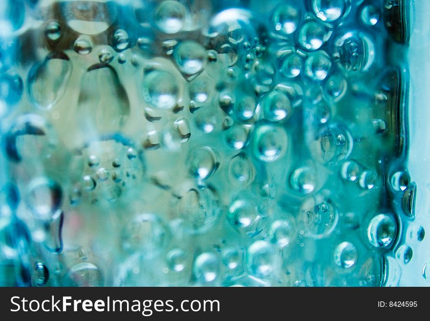Crystal clear abstract water bubble