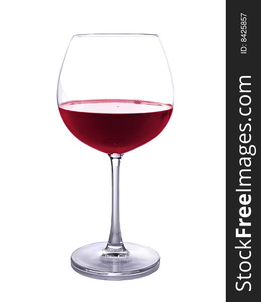 Wineglass isolated on white background.