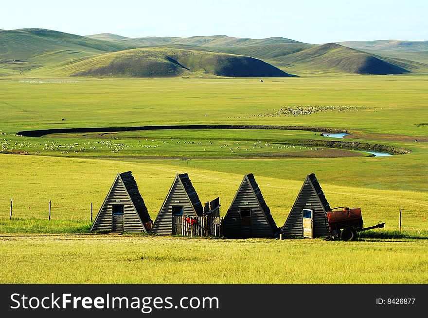 House which Chinese the Mongols inhabits - Yurt