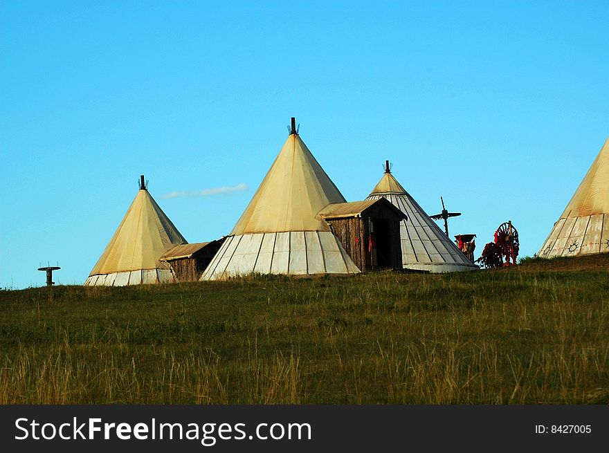 House which Chinese the Mongols inhabits --Yurt