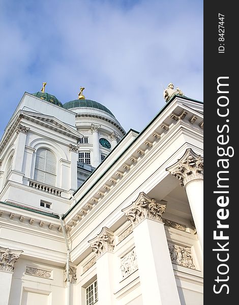 Helsinki Cathedral in the Blue Sky