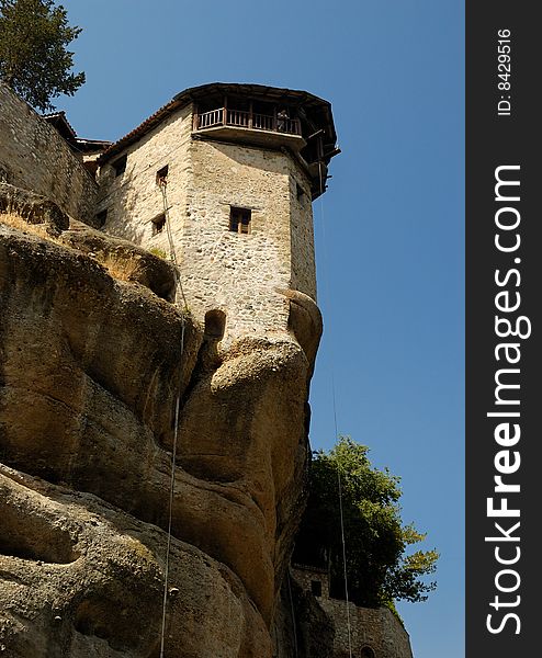 One of the famous Meteora monasteries in Greece. One of the famous Meteora monasteries in Greece