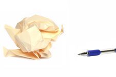 Crumpled Paper Royalty Free Stock Photography Crumpled Paper Royalty Free Stock Photography