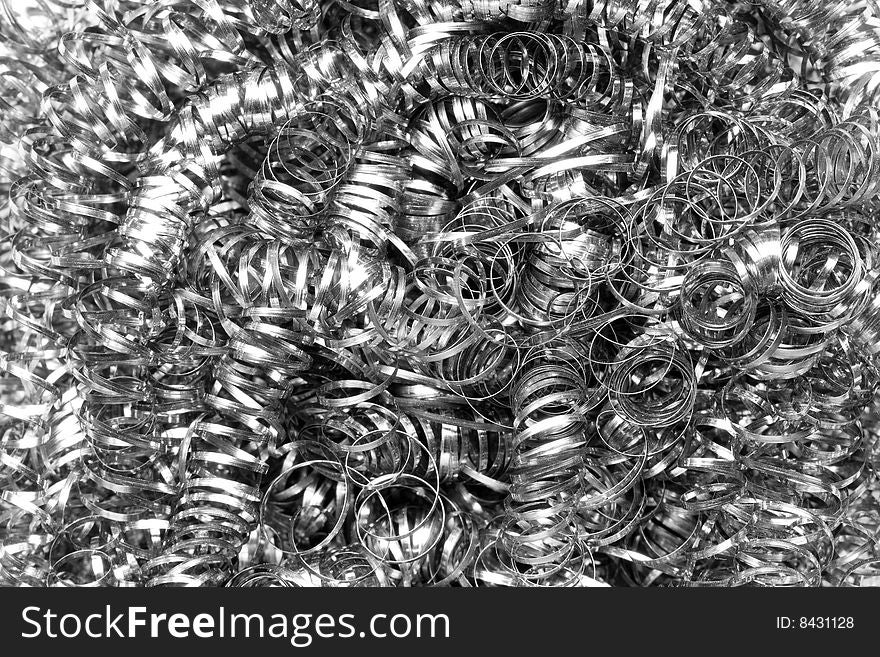 A close-up of the texture of steel wire wool