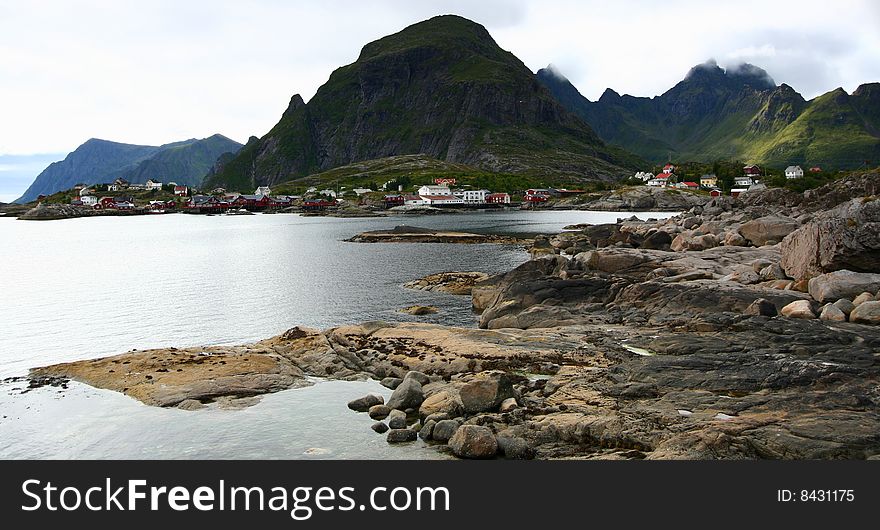 Fjord Shoreline In Norway