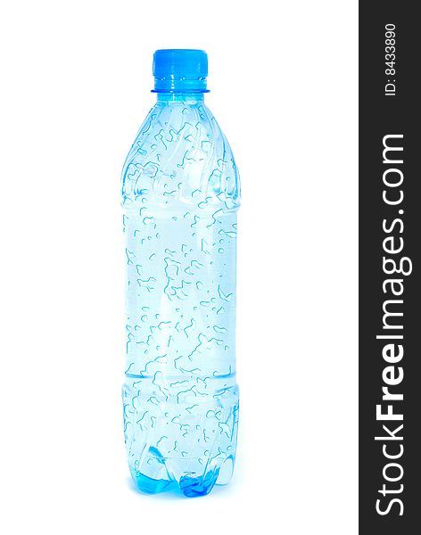 Bottle Of Water Isolated On White