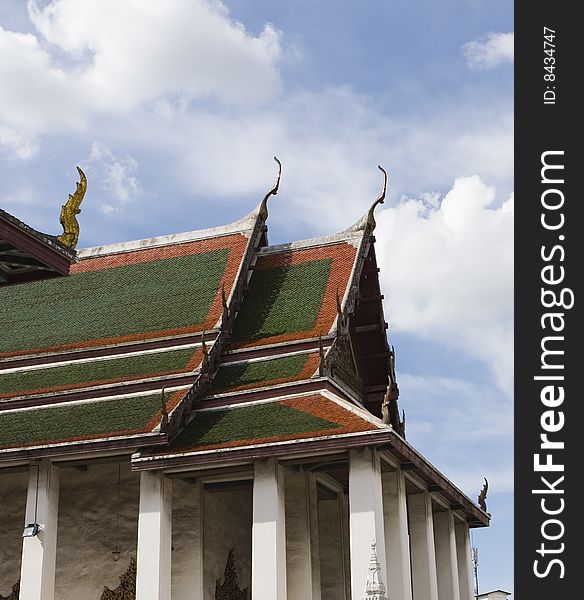 Buddhist temple under the blue sky, bangkok, thailand. Buddhist temple under the blue sky, bangkok, thailand.