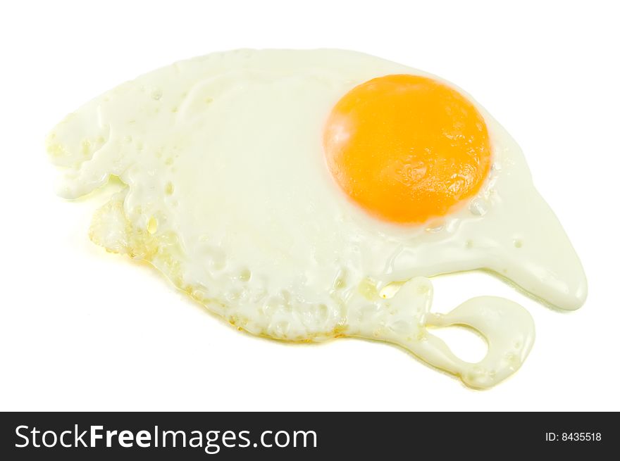 Fried Egg isolated on white background