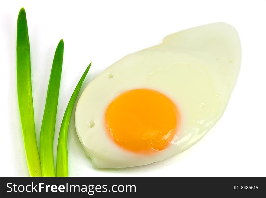 Fried Egg isolated on white background