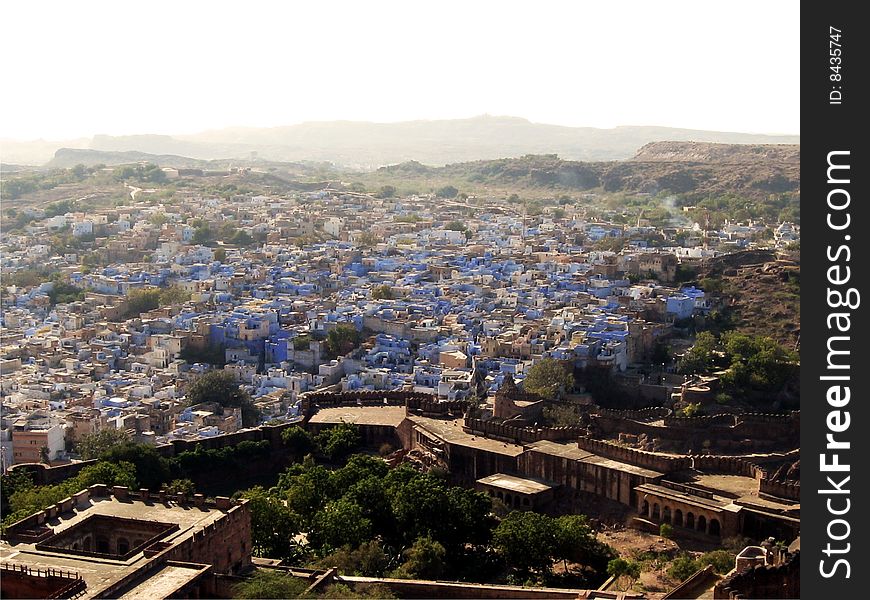 City aerial view - jodpur, rajasthan