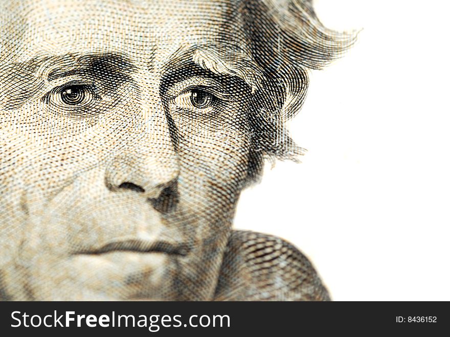Portrait of former U.S. president Andrew Jackson