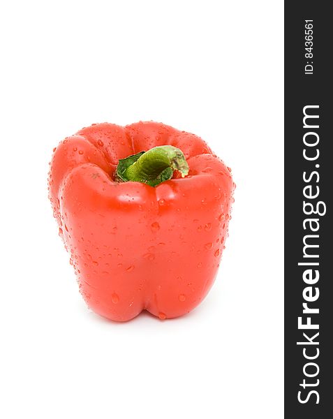 Sweet pepper isolated on white