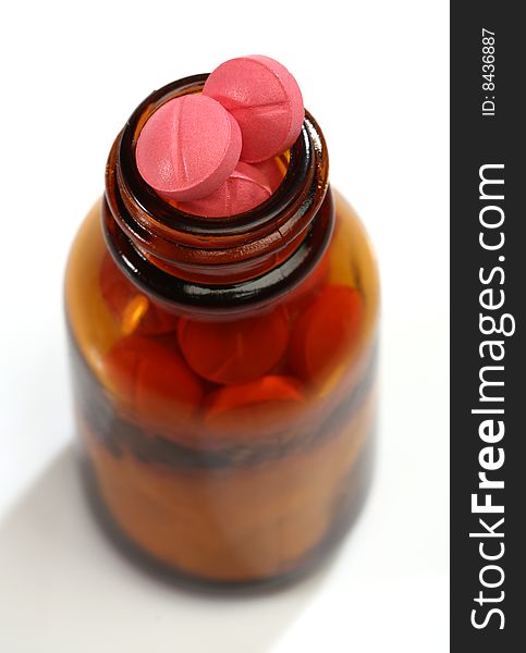 Medicine Pills In A Bottle