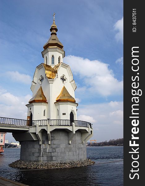 Saint Nicholas on the water church in Kiev, Ukraine. Saint Nicholas on the water church in Kiev, Ukraine
