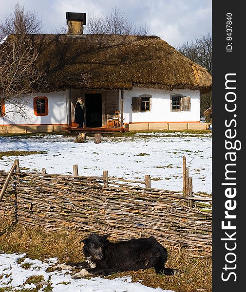 Early spring landscape in the country side