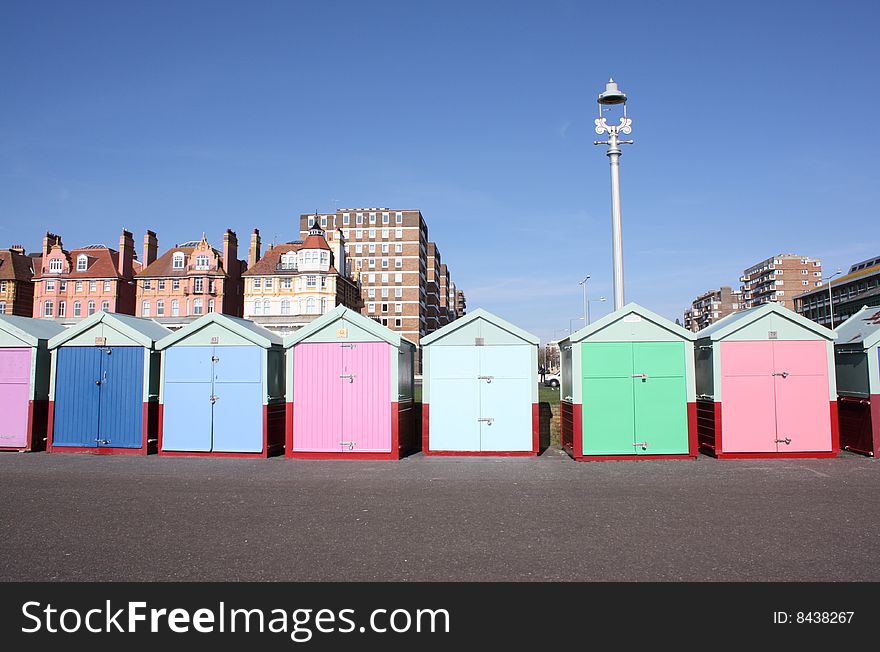Row of Beach Huts (Brighton , UK)