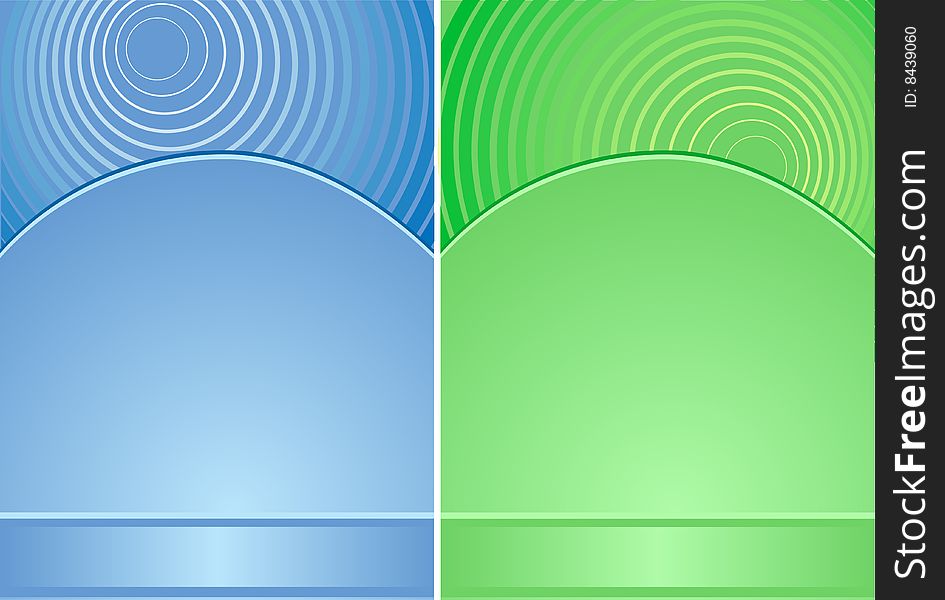 Blue and green background. Vector illustration.