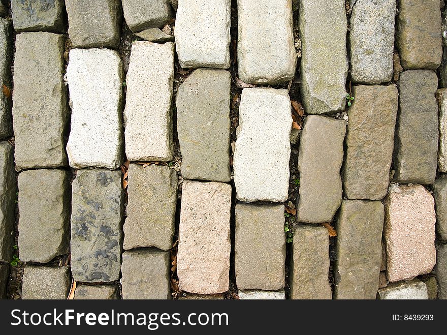 Cobble Stones On Old Road