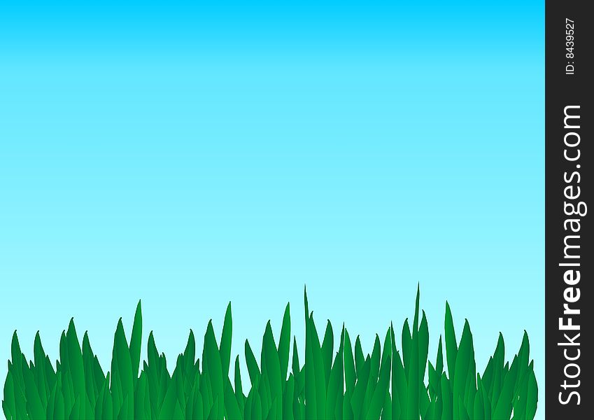 Grass And Sky Illustration