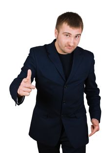 Businessman Show Thumb Up Sing Royalty Free Stock Photography Businessman Show Thumb Up Sing Royalty Free Stock Photography
