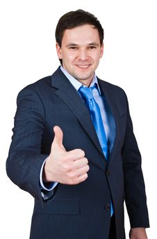 Businessman Show Thumb Up Sing Stock Photography Businessman Show Thumb Up Sing Stock Photography