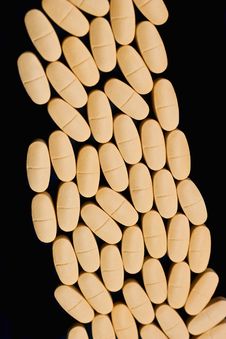 Tablets On A Black Background Stock Photo Tablets On A Black Background Stock Photo