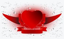 Collection Of Greeting Cards For Valentine S Day. Royalty Free Stock Image