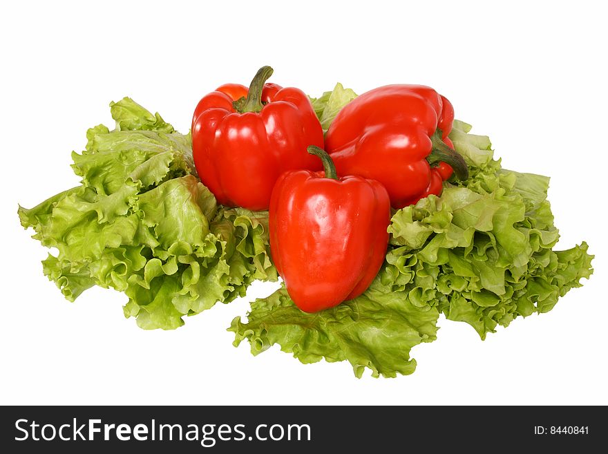 Red Pepper On Salad