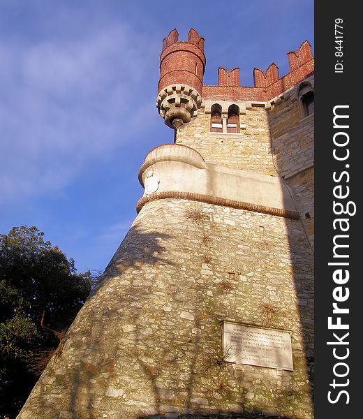 This is an image of De Albertis Castle situated in Genoa, Italy.