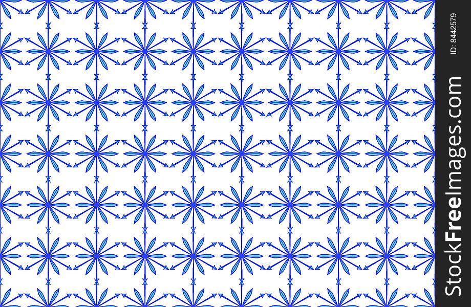 Tiled seamless blue wallpaper. vector. Tiled seamless blue wallpaper. vector