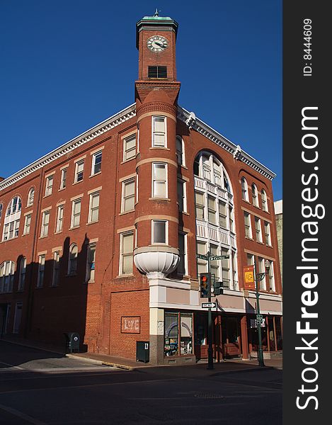 Historic red brick Clock Tower