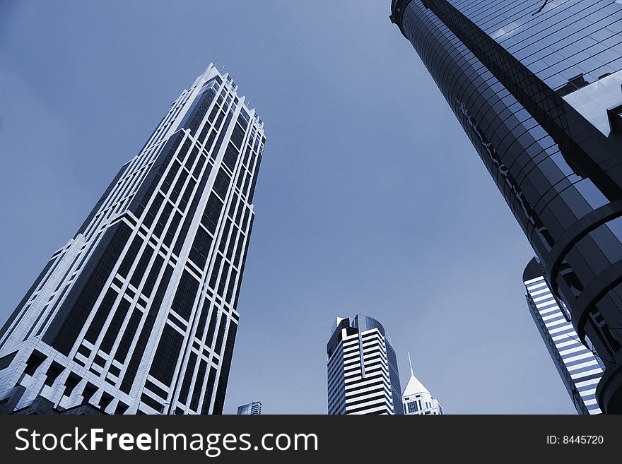 The modern building in shanghai.