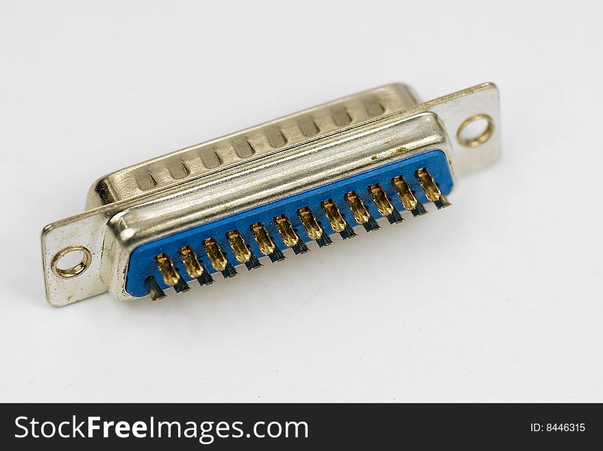 VGA connector isolated on white