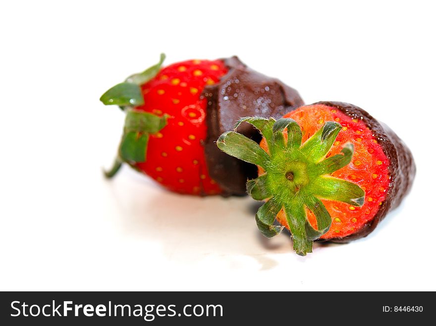 Fresh Strawberries Fruits with chocolate dip. Fresh Strawberries Fruits with chocolate dip