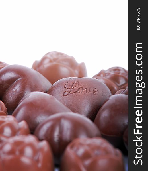 Letter of Love on Chocolate