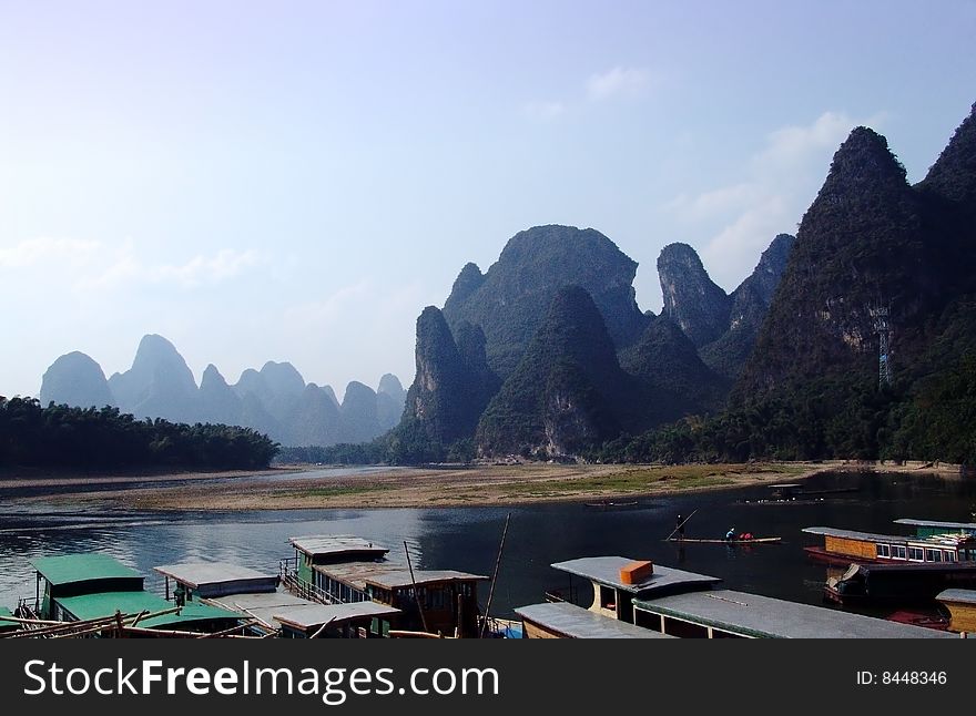 In south of china,Guilin landscapes