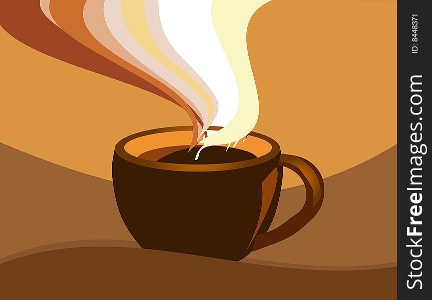 Stock photo: an image of a cup of coffee