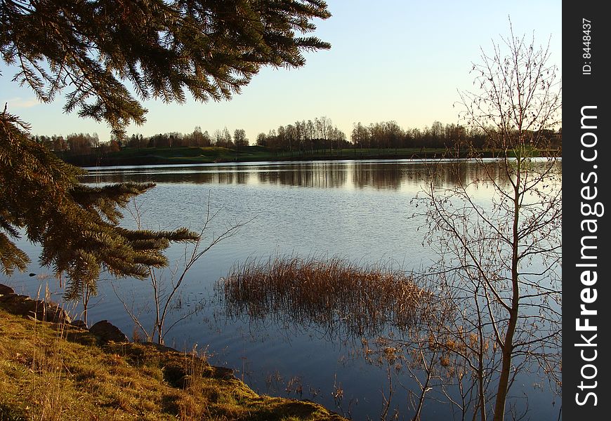 A view of the lake